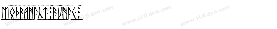 Modraniht Runic字体转换
